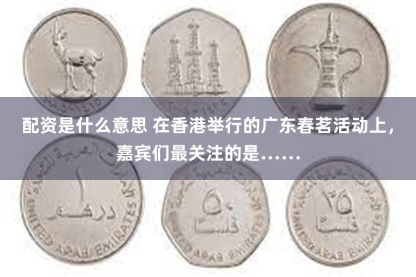 配资是什么意思 在香港举行的广东春茗活动上，嘉宾们最关注的是……