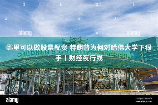 哪里可以做股票配资 特朗普为何对哈佛大学下狠手丨财经夜行线